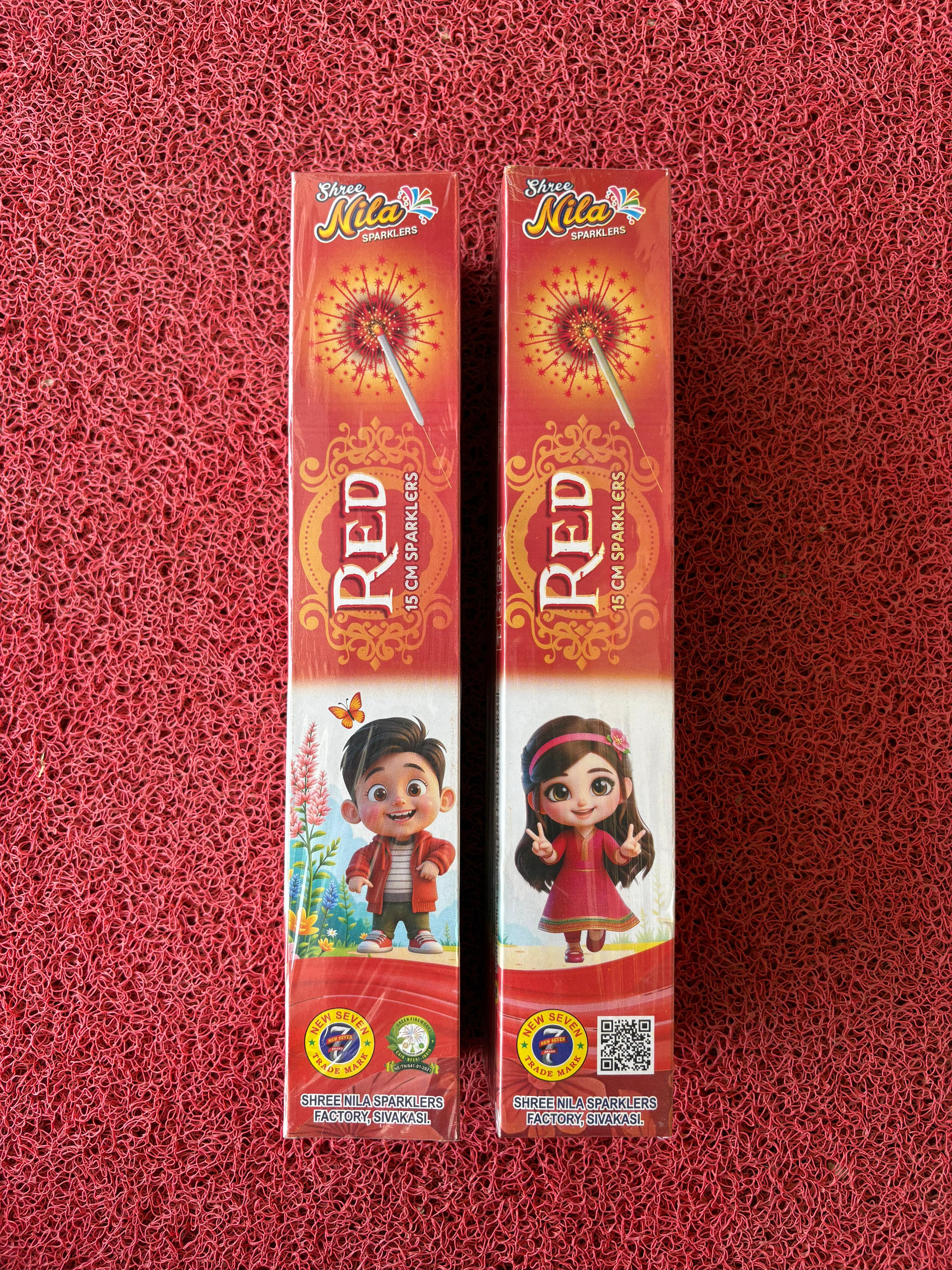 15CM RED SPARKLERS